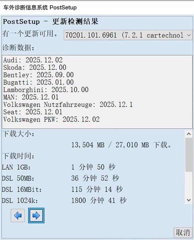 ODIS-Service 7.2.1 Postsetup 6961 (test) 2025年12月14日-大众奥迪MQB刷隐藏|改装升级教程|学习教程|固件|编码缘众日记